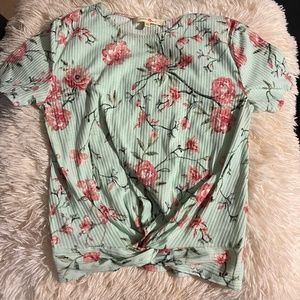 PINK FLOWER SUMMER SHIRT